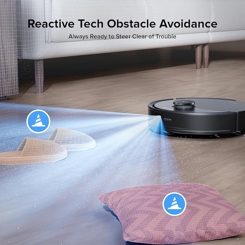 Q8 Max Robot Vacuum and Mop Cleaner, DuoRoller Brush, 5500Pa Strong Suction, Lidar Navigation, Obstacle Avoidance, Multi-Level Mapping, Perfect for Pet Hair-3
