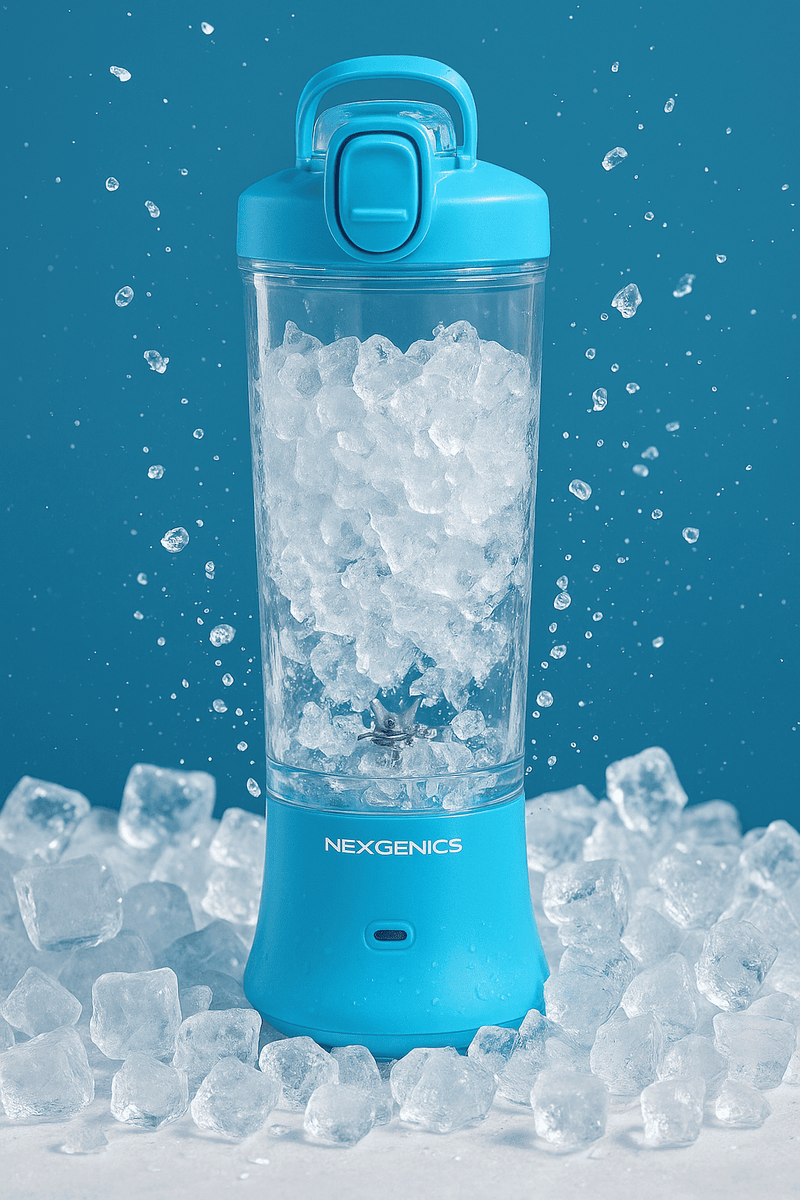 NEXGENICS Blast MAX Personal Cordless Blender for Smoothies, Frozen Drinks, Ice Crush, 20 oz. Twist & Go Vessel, Blue-5