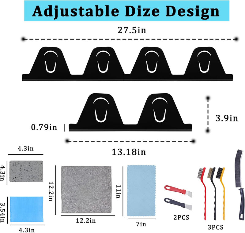 2-Pack Stainless Steel Stove Gap Covers & Countertop Gap Filler for Electric Stove/Oven | Adjustable Length 13.827.5 (35-70cm) | Heat-Resistant Stove and Countertop Gap Protector, Easy Clean & Durable-3