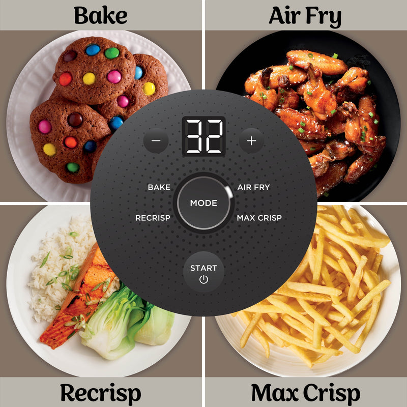 Ninja Crispi 4-in-1 Glass Air Fryer, 4 Qt & 6 Cup Containers, Designed Non-Toxic, Sage FN101SG-60