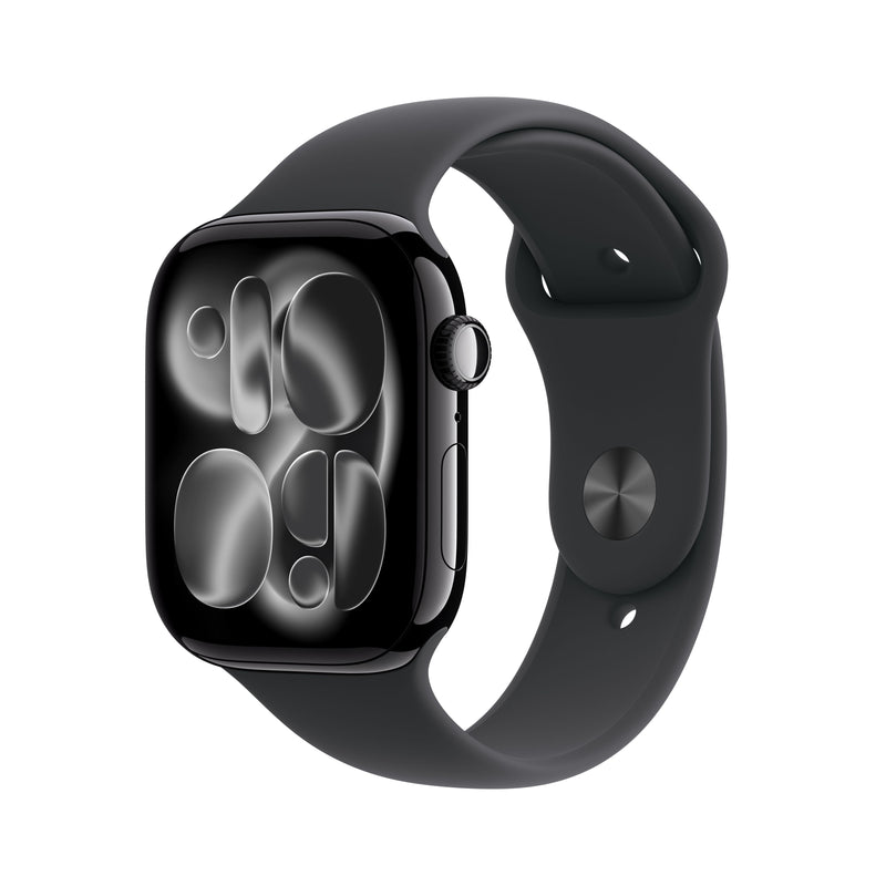 Apple Watch Series 11 GPS 46mm Jet Black Aluminum Case with Black Sport Band - M/L-31