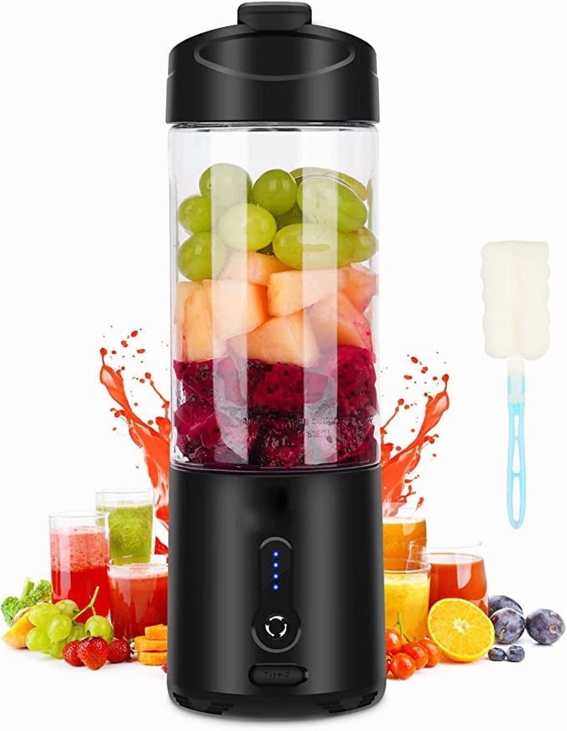 Nexgenics Portable Blender for Smoothies and Shakes – Rechargeable USB Personal Juicer Cup with Powerful Motor, BPA-Free Bottle, and LED Indicator – Ideal for Fruits (B-1