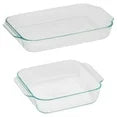 Pyrex Basics Glass Bakeware Set Value Pack, Set of 2-4
