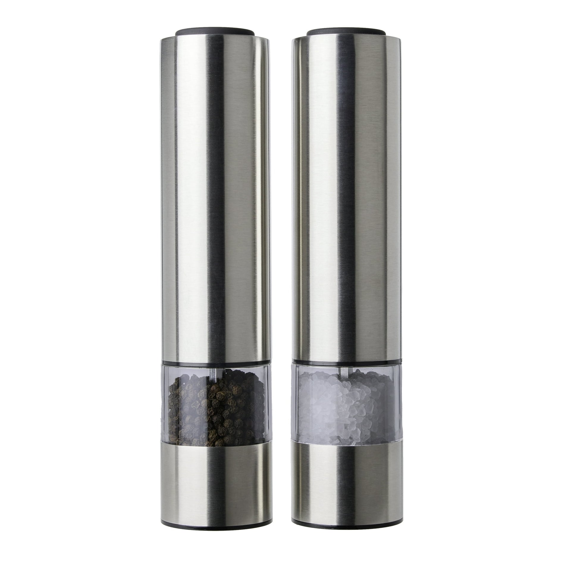 Nexgenics Electric Stainless Steel Salt and Pepper Grinder Set of 2