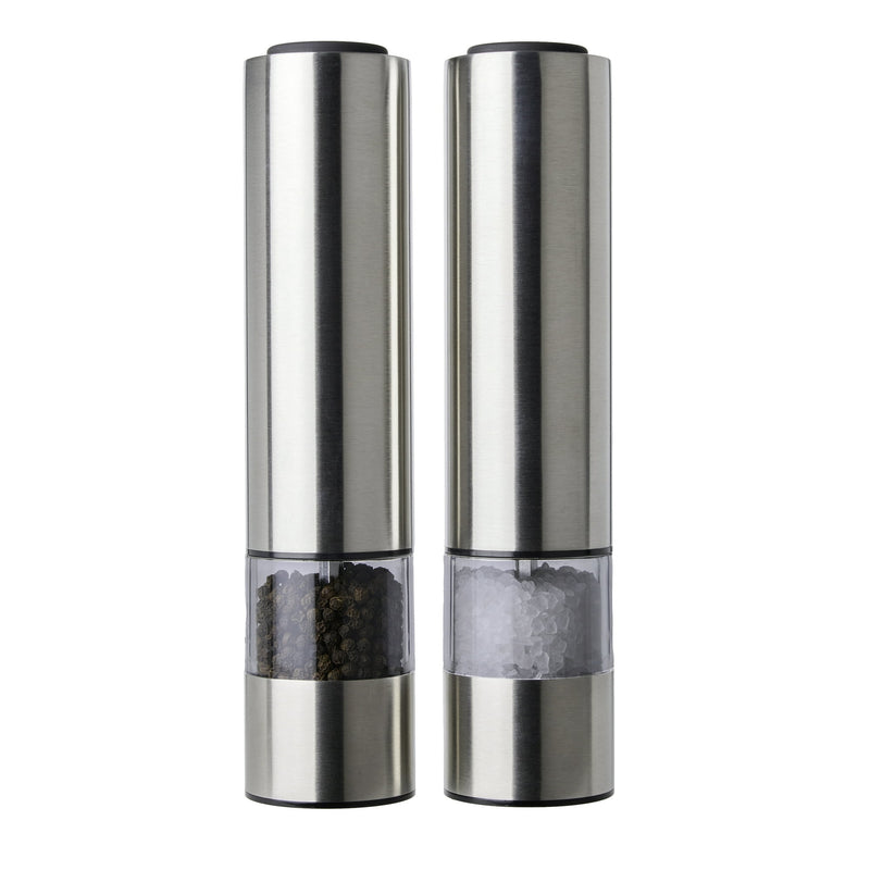 Nexgenics Electric Stainless Steel Salt and Pepper Grinder Set of 2-2