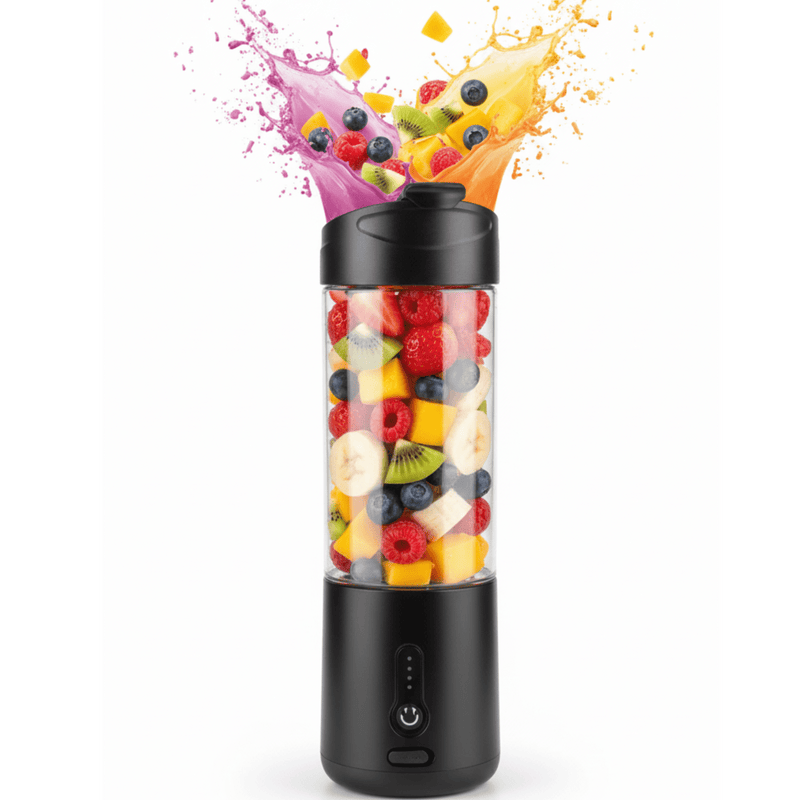 Nexgenics Portable Blender for Smoothies and Shakes – Rechargeable USB Personal Juicer Cup with Powerful Motor, BPA-Free Bottle, and LED Indicator – Ideal for Fruits (B-2