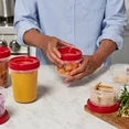 Rubbermaid TakeAlongs 40 Piece Food Storage Set, Red, Total of 12.6 Qts-1