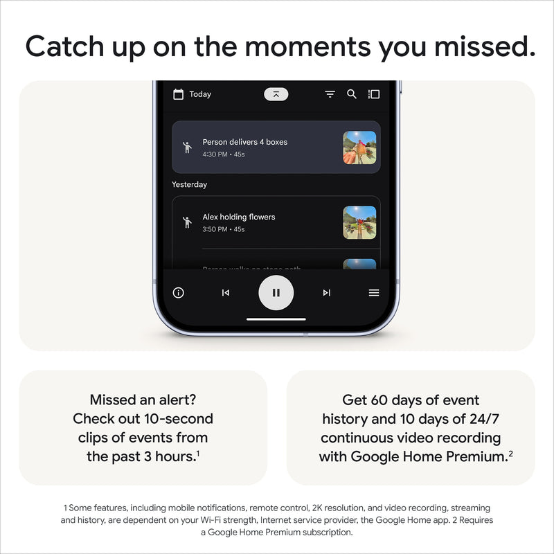 Google Nest Doorbell (Wired, 3rd Gen) - Video Doorbell Camera with 2K Video - Works with Google Home - With Gemini - Linen-6