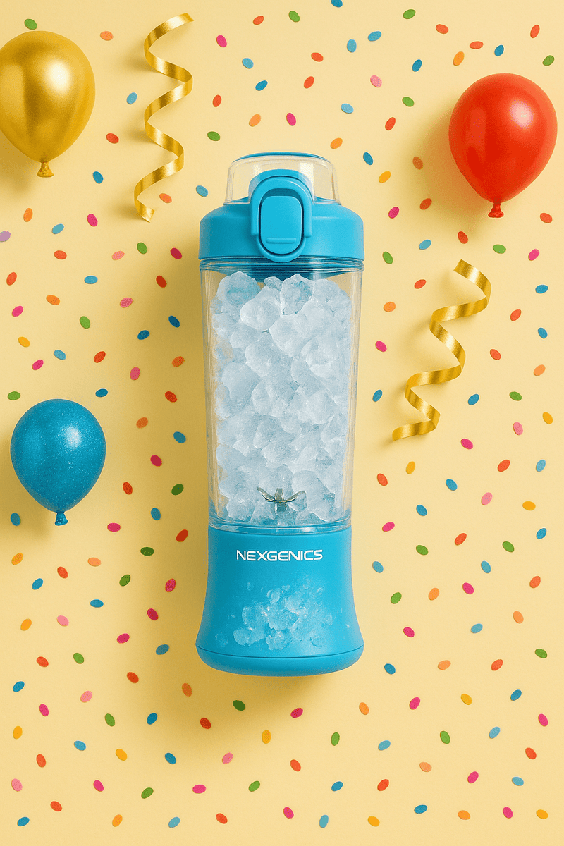 NEXGENICS Blast MAX Personal Cordless Blender for Smoothies, Frozen Drinks, Ice Crush, 20 oz. Twist & Go Vessel, Blue-3