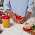 Rubbermaid TakeAlongs 40 Piece Food Storage Set, Red, Total of 12.6 Qts-3