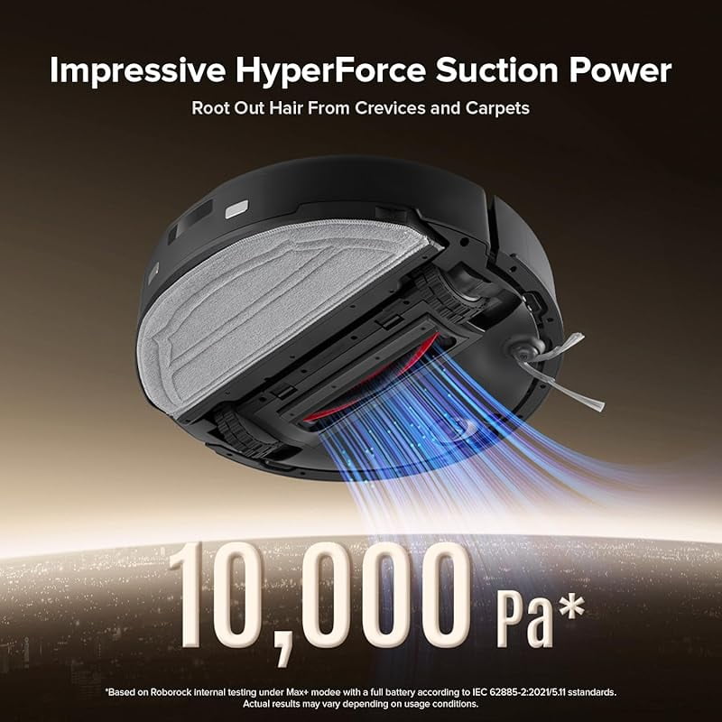 Q8 Max Robot Vacuum and Mop Cleaner, DuoRoller Brush, 5500Pa Strong Suction, Lidar Navigation, Obstacle Avoidance, Multi-Level Mapping, Perfect for Pet Hair-4