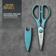 Thyme & Table Stainless Steel Kitchen Shears with Sheath, Blue